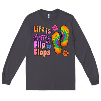 Smoke life is better in flip flops Long Sleeve Tee - Jasminsmagicworld