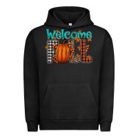 Pigment Black Welcome Fall Urban Hoodie - CowhideDigitalArt