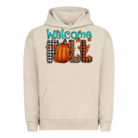 Pigment French Oak Welcome Fall Urban Hoodie - CowhideDigitalArt