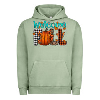 Pigment Oil Green Welcome Fall Urban Hoodie - CowhideDigitalArt