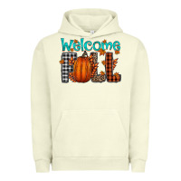 Pigment Pistachio Welcome Fall Urban Hoodie - CowhideDigitalArt