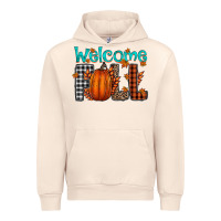 Sandshell Welcome Fall Urban Hoodie - CowhideDigitalArt