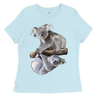 Baby Blue Koala Ladies Tee - LillyAllenDesigns