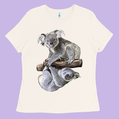 Koala Ladies Tee Designed By Lillyallendesigns
