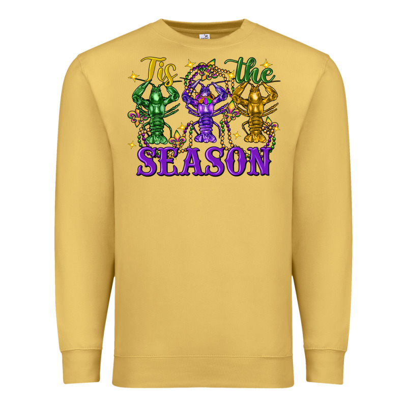 Tis The Season Crawfish Mardi Gras Premium Sweatshirt by FaDigitalArtStudio | Teevron