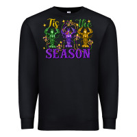 Black Tis the season crawfish Mardi Gras Premium Sweatshirt - FaDigitalArtStudio