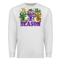 Oatmeal Heather Tis the season crawfish Mardi Gras Premium Sweatshirt - FaDigitalArtStudio