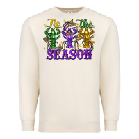 Sandshell Tis the season crawfish Mardi Gras Premium Sweatshirt - FaDigitalArtStudio