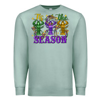 Seafoam Tis the season crawfish Mardi Gras Premium Sweatshirt - FaDigitalArtStudio