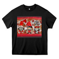 Black ladybug gnomies Heavy Core Tee - BarkalooDesign