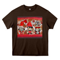 Chocolate Brown ladybug gnomies Heavy Core Tee - BarkalooDesign
