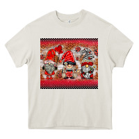 Cream ladybug gnomies Heavy Core Tee - BarkalooDesign