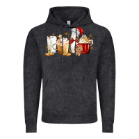 Vintage Black Christmas Milk and Cookie Latte Coffee Cups Vintage Hoodie - MaliasSmallBusiness