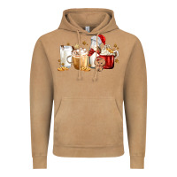 Vintage Camel Christmas Milk and Cookie Latte Coffee Cups Vintage Hoodie - MaliasSmallBusiness