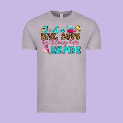 Just A Nail Boss Building Her Empire Bbs Vintage Tee Designed By Bundleandbundleshop