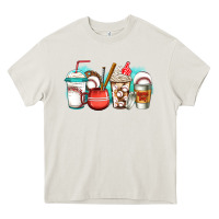 Cream baseball coffee cups Heavy Core Tee - Jasminsmagicworld