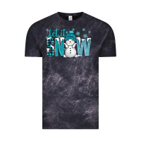 Cloud Black let it snow with cute snowman bbs Vintage Tee - BundleAndBundleShop