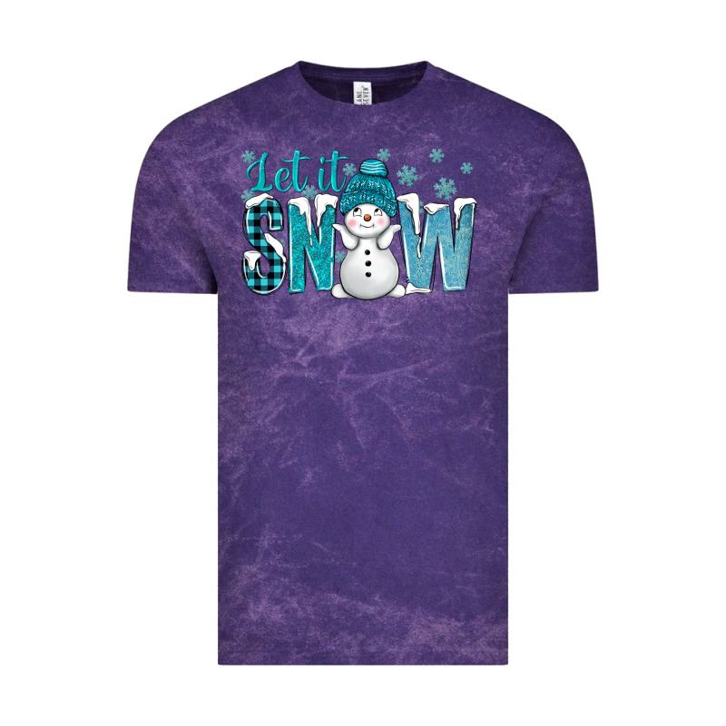 Let It Snow With Cute Snowman Bbs Vintage Tee by BundleAndBundleShop | Teevron