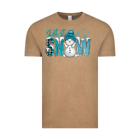 Vintage Coffee let it snow with cute snowman bbs Vintage Tee - BundleAndBundleShop