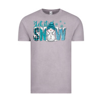 Vintage Zinc let it snow with cute snowman bbs Vintage Tee - BundleAndBundleShop