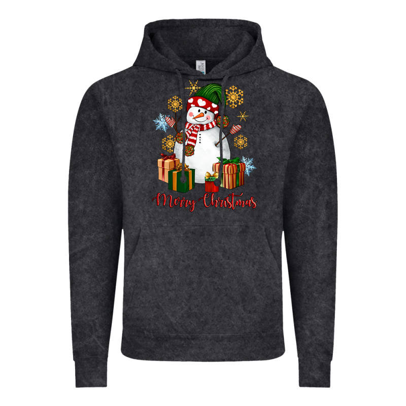 Snowman Merry Christmas Vintage Hoodie by NancyCooperArtShop | Teevron