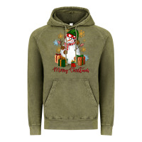 Vintage Olive Snowman Merry Christmas Vintage Hoodie - NancyCooperArtShop