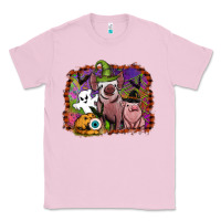 Bubblegum Pink halloween pigs Classic Tee - SublimationCraftShop