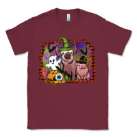 Burgundy halloween pigs Classic Tee - SublimationCraftShop