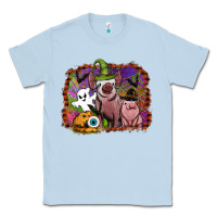 Dusty Blue halloween pigs Classic Tee - SublimationCraftShop