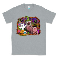 Heather Grey halloween pigs Classic Tee - SublimationCraftShop