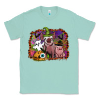 Seafoam halloween pigs Classic Tee - SublimationCraftShop