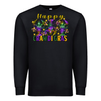 Black Happy crawdi Gras Mardi Gras crawfish Premium Sweatshirt - FaDigitalArtStudio
