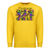 Lemon Happy crawdi Gras Mardi Gras crawfish Premium Sweatshirt - FaDigitalArtStudio
