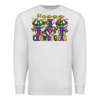 Oatmeal Heather Happy crawdi Gras Mardi Gras crawfish Premium Sweatshirt - FaDigitalArtStudio