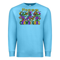 Ocean Blue Happy crawdi Gras Mardi Gras crawfish Premium Sweatshirt - FaDigitalArtStudio