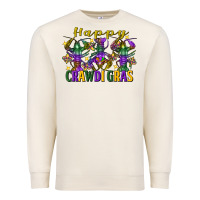 Sandshell Happy crawdi Gras Mardi Gras crawfish Premium Sweatshirt - FaDigitalArtStudio