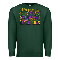 Sports Green Happy crawdi Gras Mardi Gras crawfish Premium Sweatshirt - FaDigitalArtStudio