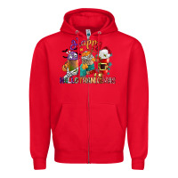 Red hallothanksmas coffee cups Zipper Hoodie - CowGirlArtShop
