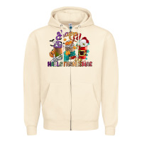 Sandshell hallothanksmas coffee cups Zipper Hoodie - CowGirlArtShop