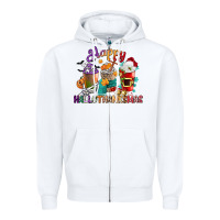 White hallothanksmas coffee cups Zipper Hoodie - CowGirlArtShop