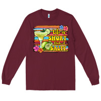 Burgundy life is short make it salty Long Sleeve Tee - Jasminsmagicworld