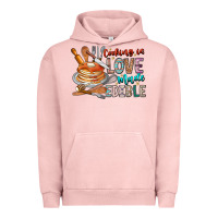 Pigment Salmon cooking is love made edible Urban Hoodie - CowhideDigitalArt