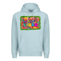 Blue Mist summer vibes watermelon Premium Hoodie - JahusDesignShop