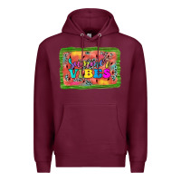 Burgundy summer vibes watermelon Premium Hoodie - JahusDesignShop