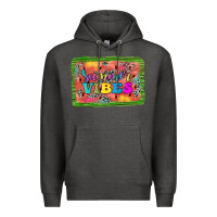 Charcoal Heather summer vibes watermelon Premium Hoodie - JahusDesignShop