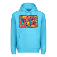 Ocean Blue summer vibes watermelon Premium Hoodie - JahusDesignShop