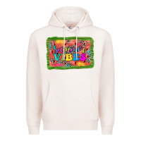 Pale Pink summer vibes watermelon Premium Hoodie - JahusDesignShop