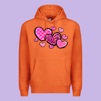 Love Hearts Premium Hoodie Designed By Oliviacreatesart