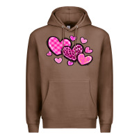 Chestnut love hearts Premium Hoodie - OliviaCreatesArt
