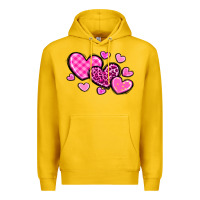 Lemon love hearts Premium Hoodie - OliviaCreatesArt